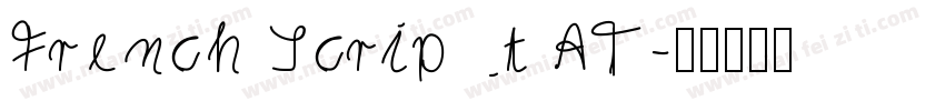 French Script AT字体转换